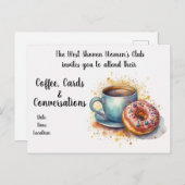 コーヒーと会話ウィメンズクラブ ポストカード (正面/裏面)