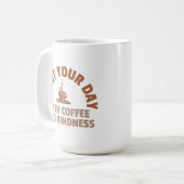 コーヒーと優しさで始まる一日 マグカップ (正面左)
