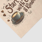 コーヒーと優しさ引用文で一日を始める 薄葉紙 (詳細)