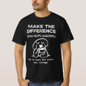コーヒーと勇気のためのお金 Tシャツ (正面)