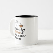 🎓コーヒーと卒業の夢に溢れる | 卒業生 ツートーンマグカップ (正面左)