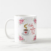 コーヒーと友人の完璧なブレンド コーヒーマグカップ (左)