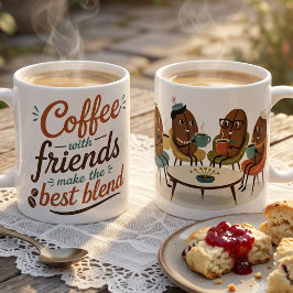 コーヒーと友達 コーヒーマグカップ