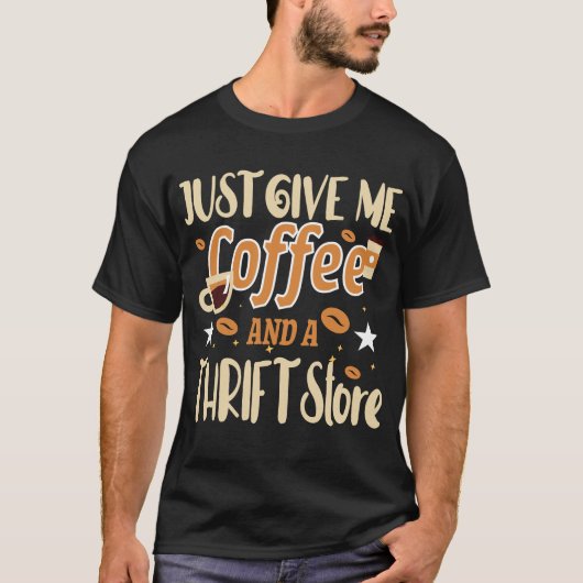 コーヒーと古着屋があればいい Tシャツ (正面)