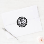 コーヒーと地質学で始まる良い一日 ラウンドシール (封筒)