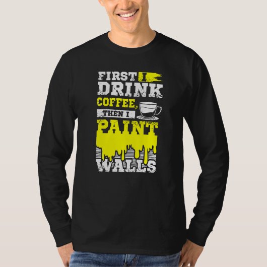 コーヒーと壁画家 Tシャツ (正面)