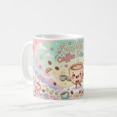 コーヒーと夢でできている かわいいマグカップ コーヒーマグカップ (正面左)