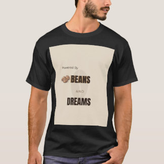 コーヒーと夢で動く人のモチベーション Tシャツ
