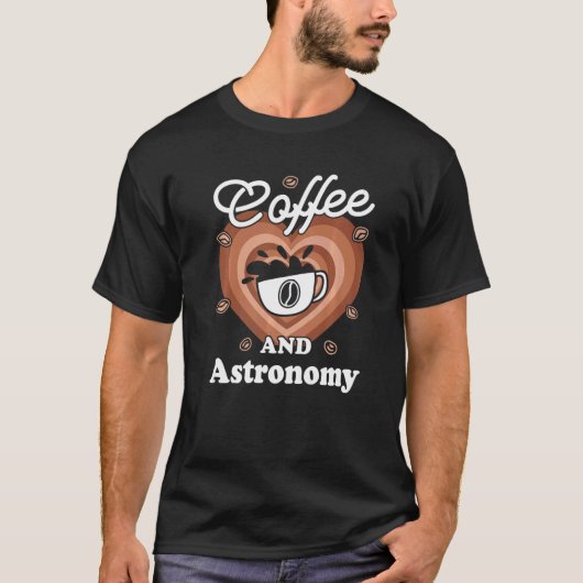 コーヒーと天文学 Tシャツ (正面)