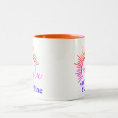 コーヒーと太陽の虹  ツートーンマグカップ (中央)