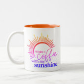 コーヒーと太陽の虹  ツートーンマグカップ (左)