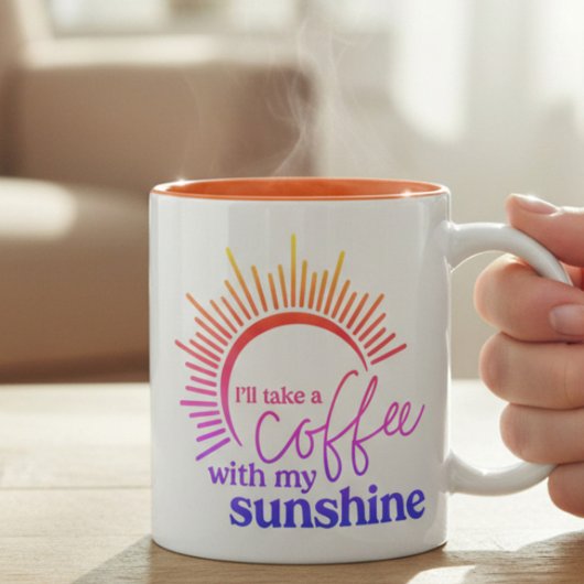 コーヒーと太陽の虹  ツートーンマグカップ