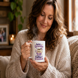 コーヒーと孫で動くボーナスグランマが面白い コーヒーマグカップ