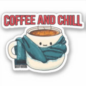 コーヒーと寒さ シール (正面)