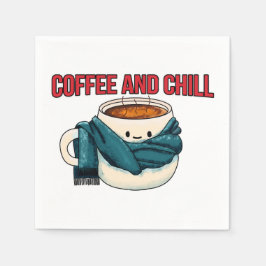 コーヒーと寒さ スタンダードカクテルナプキン