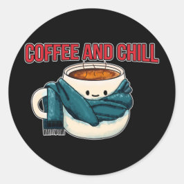 コーヒーと寒さ ラウンドシール