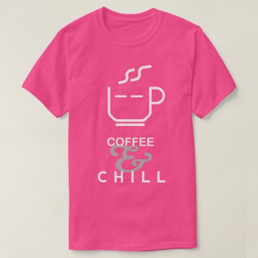 コーヒーと寒さ Tシャツ (デザイン正面)