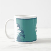 コーヒーと引用文:スマイルと感謝のマグ コーヒーマグカップ (左)