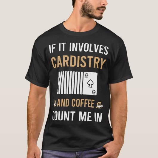 コーヒーと心臓病のカーディスト Tシャツ (正面)