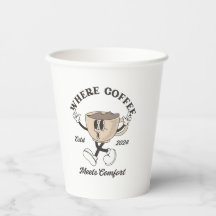 コーヒーと快適さが出会う場所 ペーパーカップ