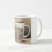 コーヒーと思いやりのマグカップ:あなたの毎日の線量 コーヒーマグカップ (正面右)