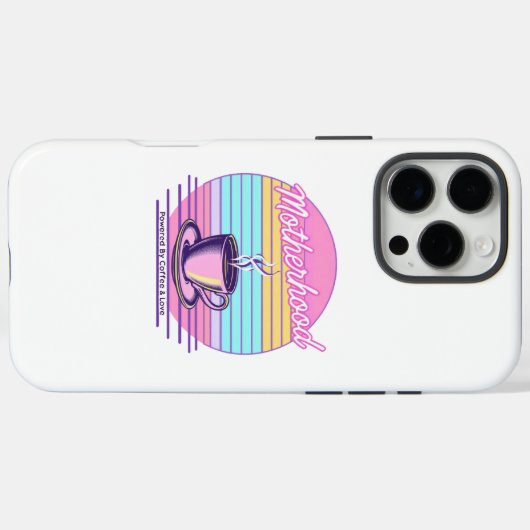 コーヒーと愛で動く | 母おもしろいの日 Case-Mate iPhoneケース (裏面 (横))