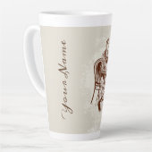 コーヒーと愛 カフェラテマグ (左アングル)