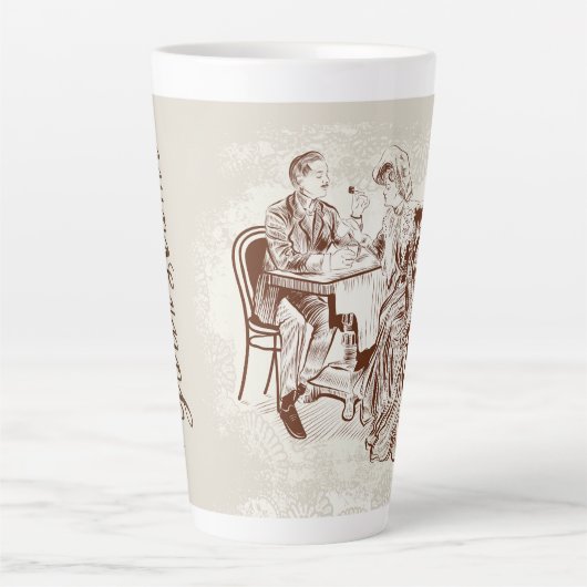 コーヒーと愛 カフェラテマグ (正面)