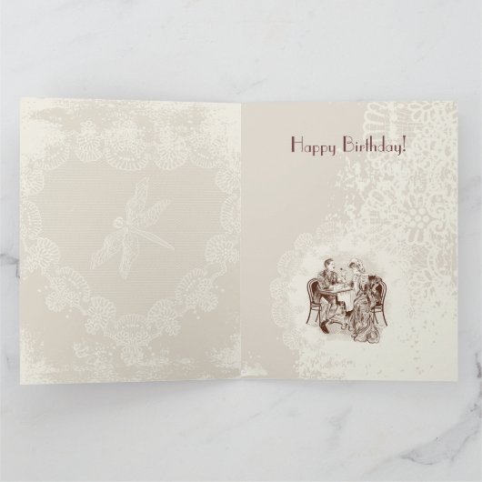 コーヒーと愛 カード (内部)