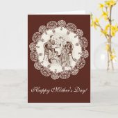 コーヒーと愛 カード (黄色い花)