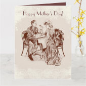 コーヒーと愛 カード (黄色い花)