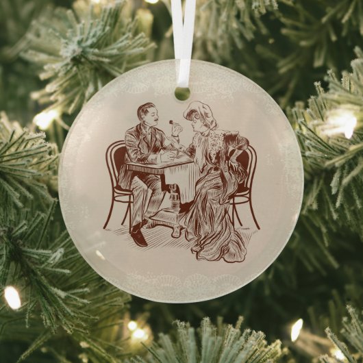 コーヒーと愛 ガラスオーナメント (インサイチュ)