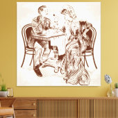 コーヒーと愛 キャンバスプリント (インサイチュ (リビング))