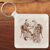 コーヒーと愛 キーホルダー (正面)