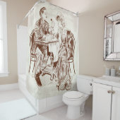 コーヒーと愛 シャワーカーテン (インサイチュ)