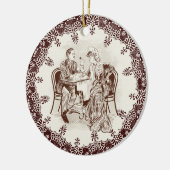 コーヒーと愛 セラミックオーナメント (左)