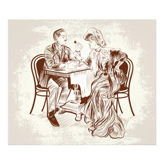 コーヒーと愛 フォトプリント            (正面)