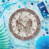 コーヒーと愛 ペーパープレート (パーティー)