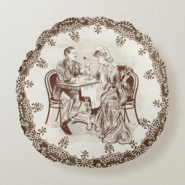 コーヒーと愛 ラウンドクッション