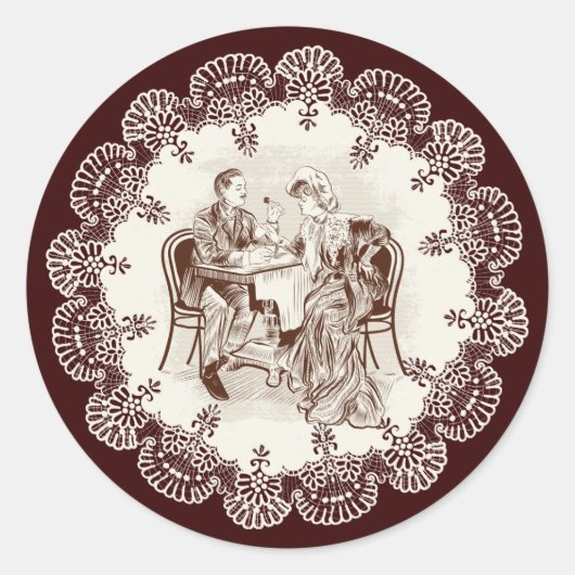 コーヒーと愛 ラウンドシール (正面)