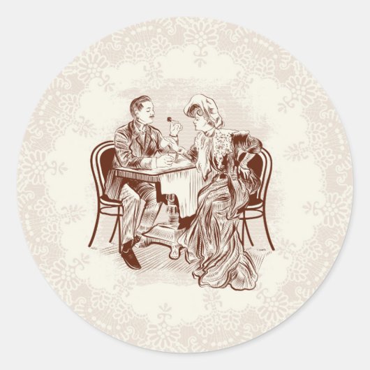 コーヒーと愛 ラウンドシール (正面)