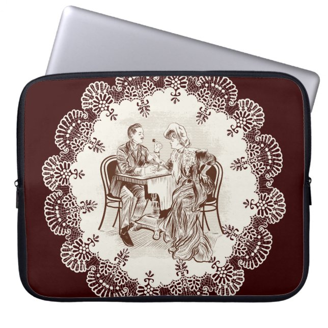 コーヒーと愛 ラップトップスリーブ (正面)