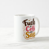 コーヒーと態度で成り立つ面白いマグカップ コーヒーマグカップ (正面右)
