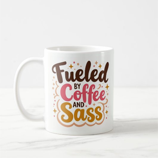 コーヒーと態度で成り立つ面白いマグカップ コーヒーマグカップ (左)