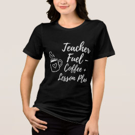 コーヒーと授業計画 かわいい学生用 トライブレンドTシャツ