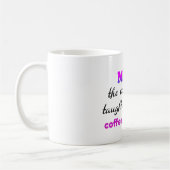 コーヒーと教え人生を愛してくれる母の女性 コーヒーマグカップ (左)