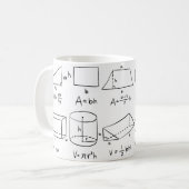 コーヒーと数学はあらゆる問題を解決する コーヒーマグカップ (正面左)
