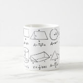 コーヒーと数学はあらゆる問題を解決する コーヒーマグカップ (中央)