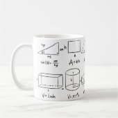 コーヒーと数学はあらゆる問題を解決する コーヒーマグカップ (左)