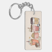 コーヒーと文学 キーホルダー (正面左)